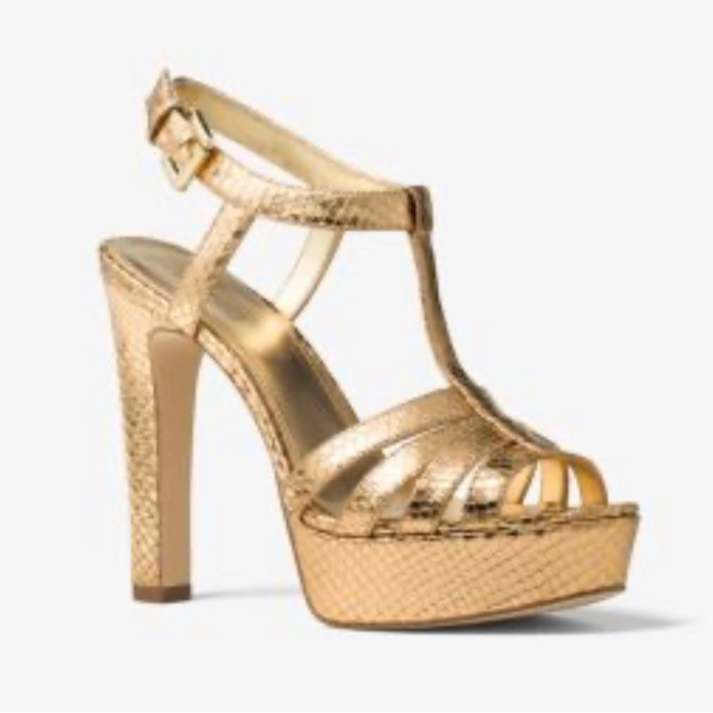 Michael Kors Gold Sandals!!